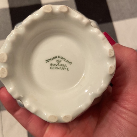 Vintage Johann Haviland Bavaria Germany / Blue Garland / creamer - Picture 4 of 4